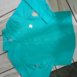 Reel Legends Teal Long Sleeve Button Shirt NWT